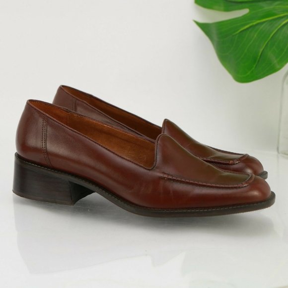 Ipanema Brazil Women Anise Loafer Slip On Size 8.5 Brown Leather Business Casual - Picture 5 of 12